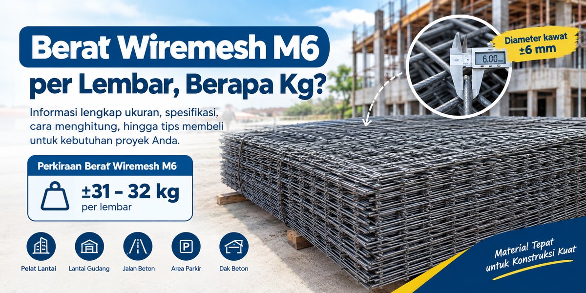 Read more about the article Berat Wiremesh M6 Per Lembar