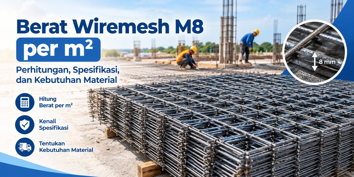 You are currently viewing Berat Wiremesh m8 Per M2