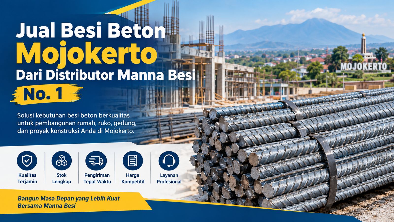You are currently viewing Jual Besi Beton Mojokerto Dari Distributor Manna Besi No 1